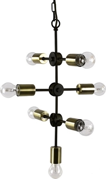 Taklampa Svart / M�ssing