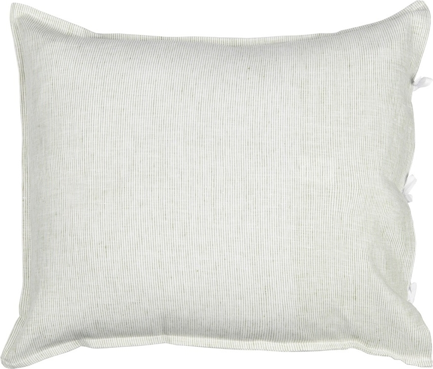Kuddfodral Linne 50x60 cm gr�n rand - Olsson & Jensen