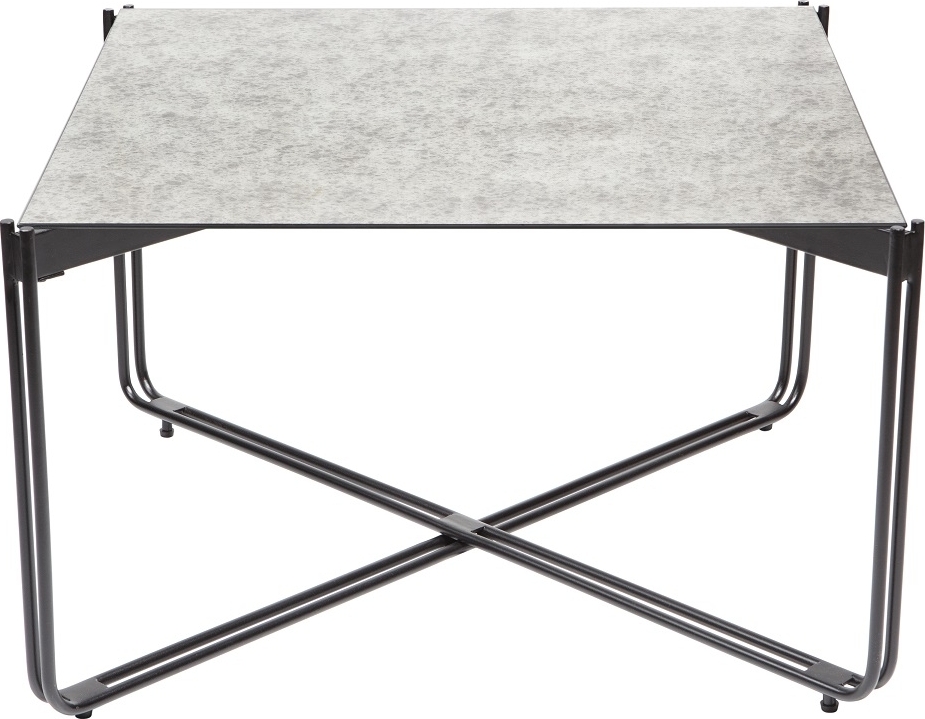 Lori soffbord 75x75 cm - Antikf�rgad spegelglas