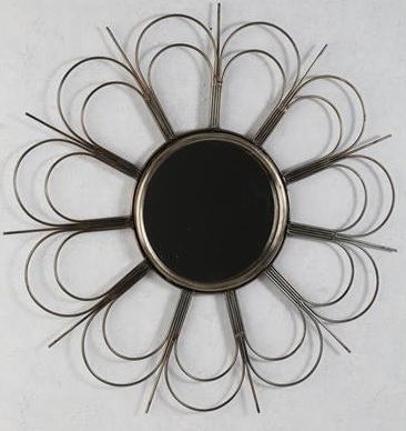 Flower spegel 65 cm - Antik mässing Flower spegel 65 cm - Antik mässing