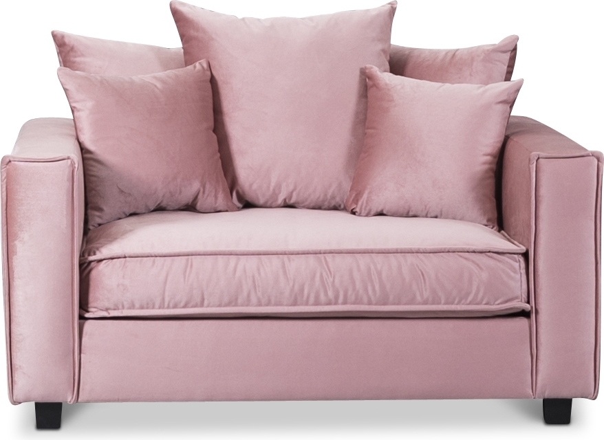 Brandy loveseat 1,5-sits soffa (dusty pink)