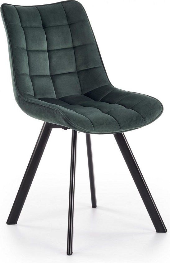 Matstol m�rkgr�n sammet