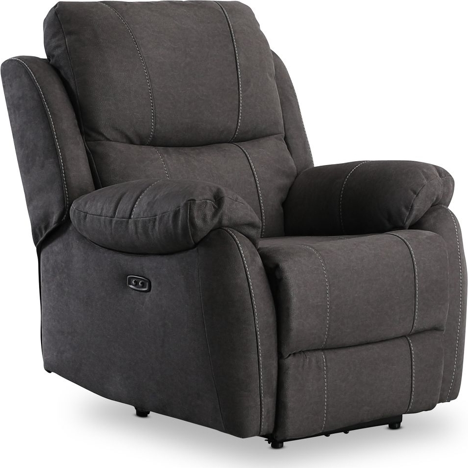 F�t�lj elektrisk st�llbar recliner Antracit + Textilv�rd f�r m�bler
