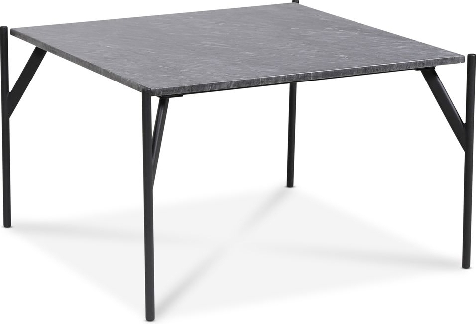 Accent soffbord 75 - Gr� marmor / Svart