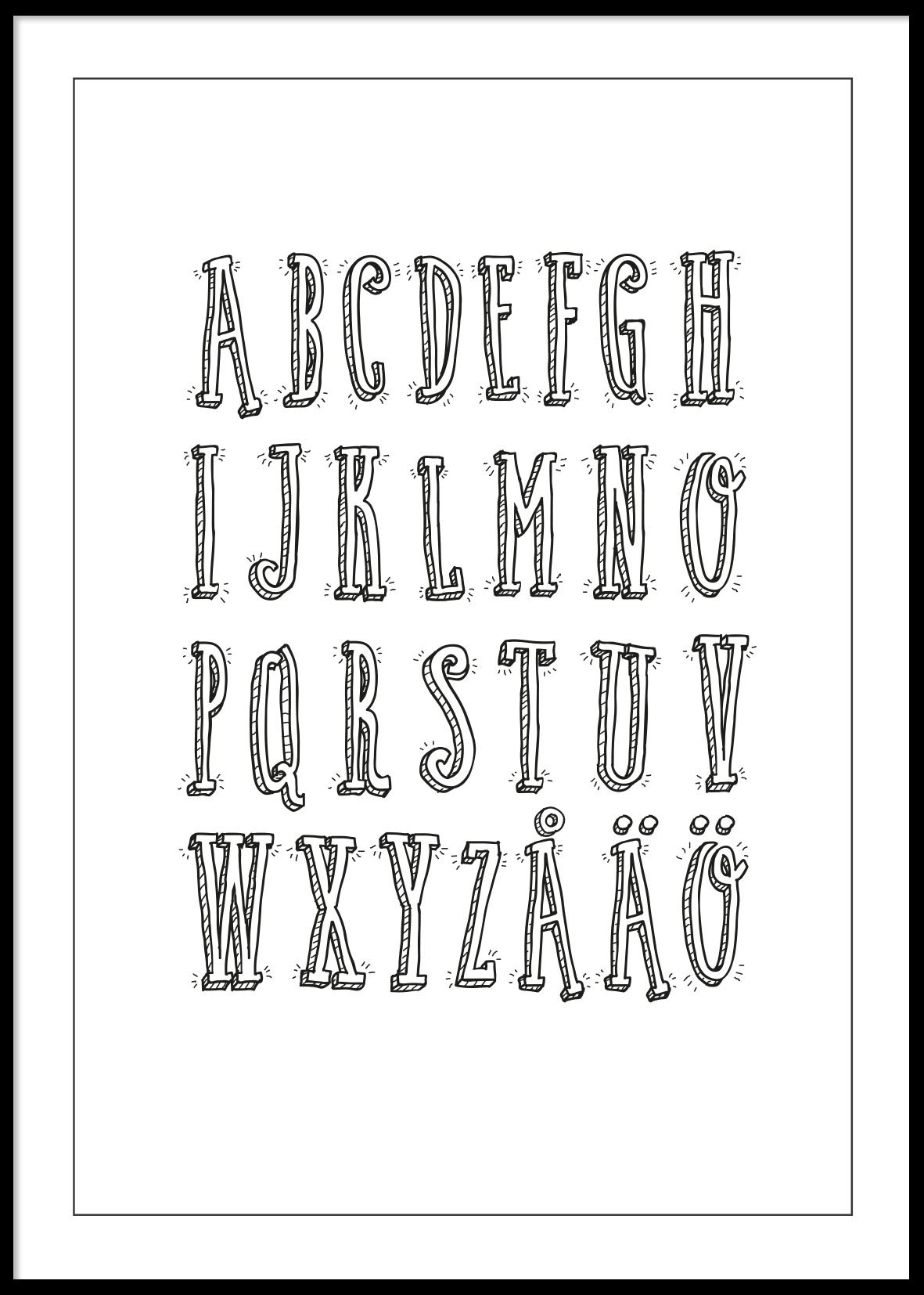 ALPHABET - Poster 50x70 cm