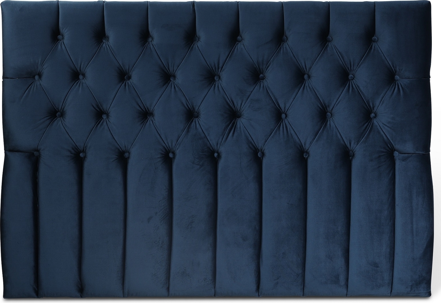 Presley s�nggavel med knappar (Bl� sammet) - Valfri bredd