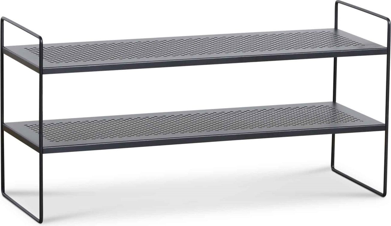 Alex svart skoställ i metall Alex svart skoställ i metall