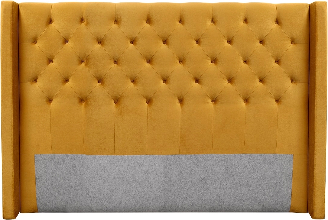 Almedal s�nggavel med knappar 160 cm - Guldig sammet