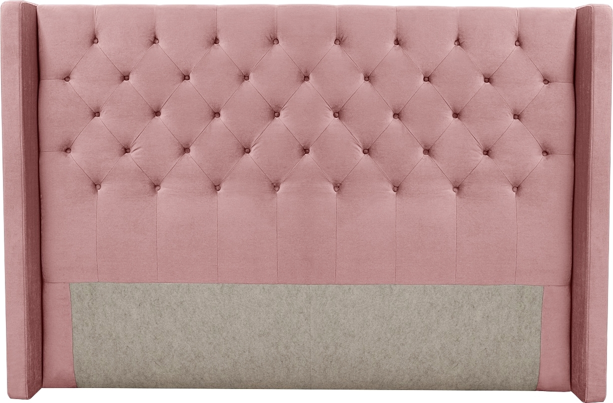 Almedal s�nggavel med knappar (Rosa sammet) - Valfri bredd