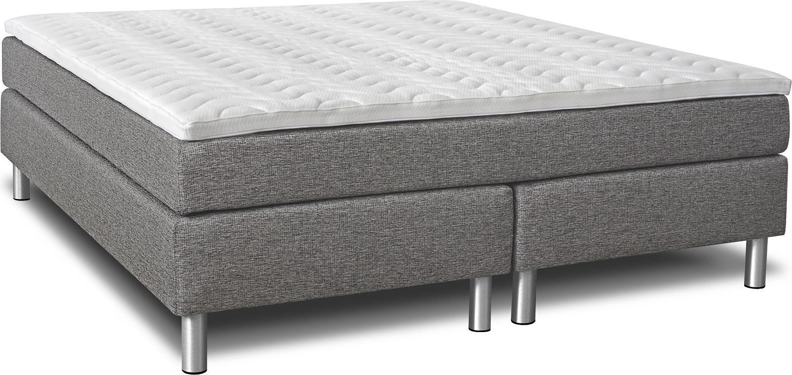 Comfort kontinentalsäng 5-zons pocket (Grå) - Valfri bredd + Textilrengöring för möbler Comfort kontinentalsäng 5-zons pocket (Grå) - Valfri bredd + Textilrengöring för möbler