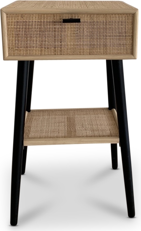 React s�ngbord - Rotting / Svart + M�beltassar