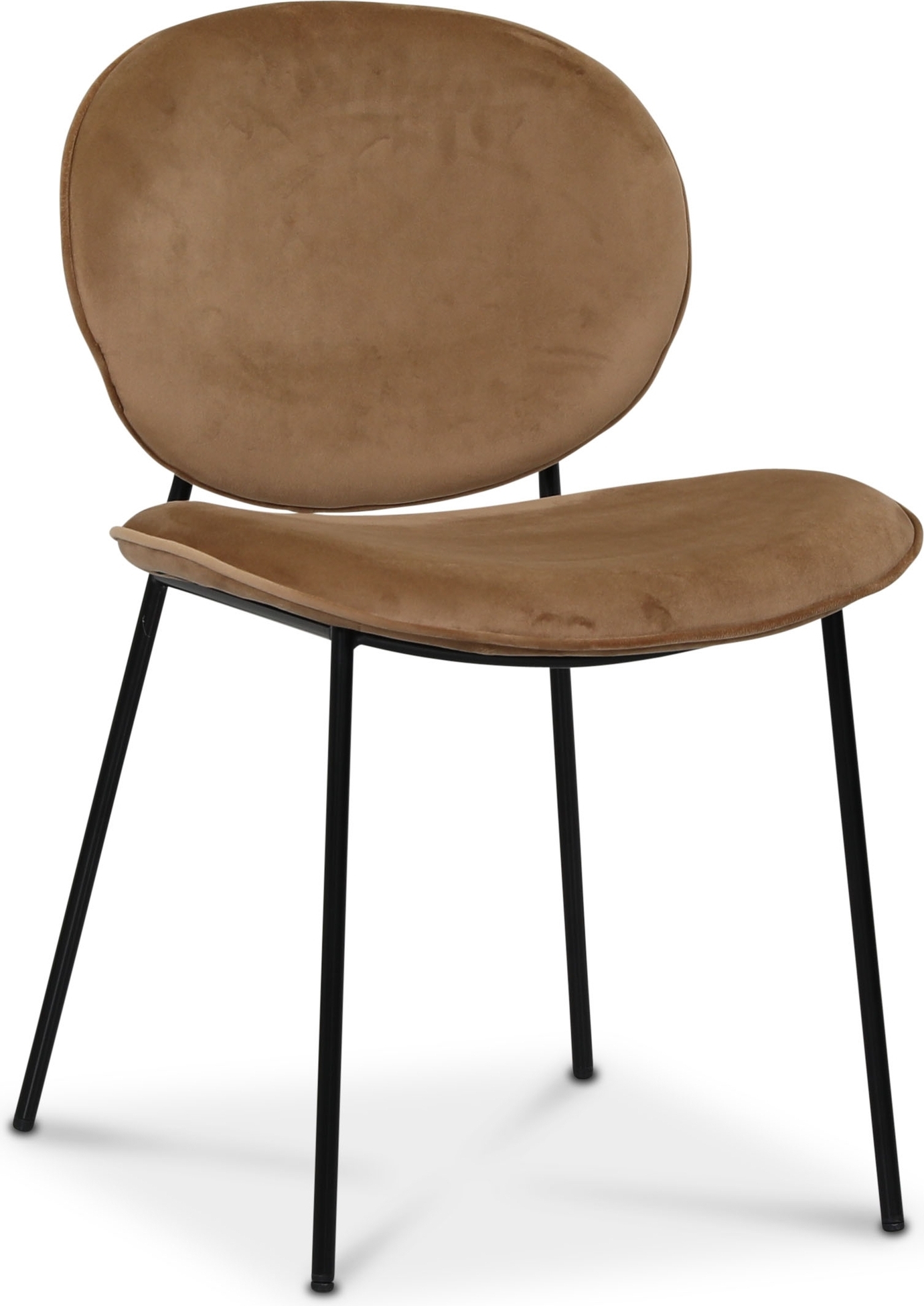 Chaise palette en velours - Marron