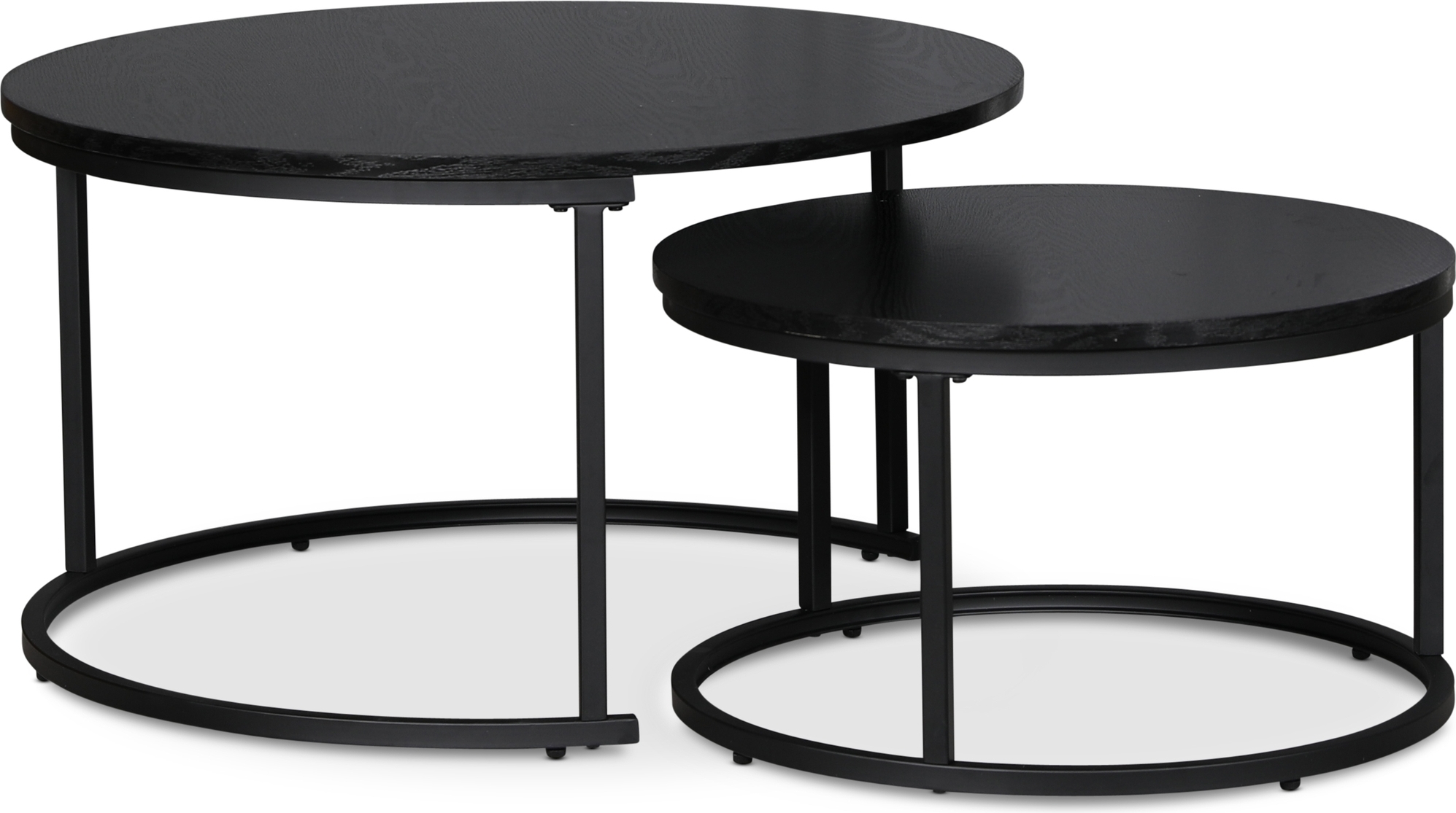 Solano satsbord �80/60 cm - Svartbetsad ask