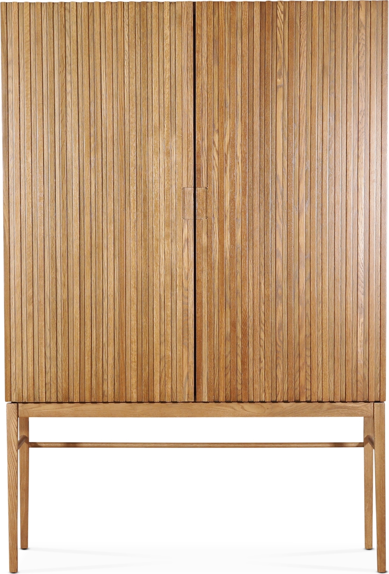 Nova h�gsk�p med lamellfronter H185 cm - Oljad ek