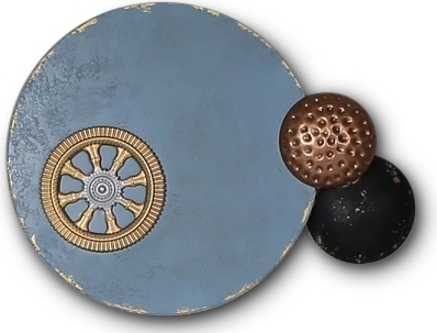 Clockwork v�ggdekoration metall vintage