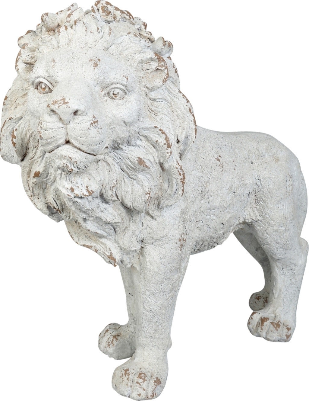 Tr�dg�rdskonst Staty st�ende lejon XL - 90x76 cm + Textilskydd f�r utem�bler