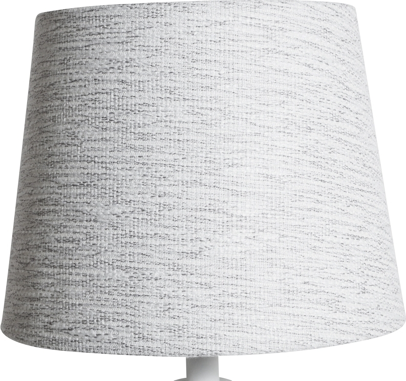 Rund lampsk�rm 22x28x22 cm - Ljust (grovt linne)