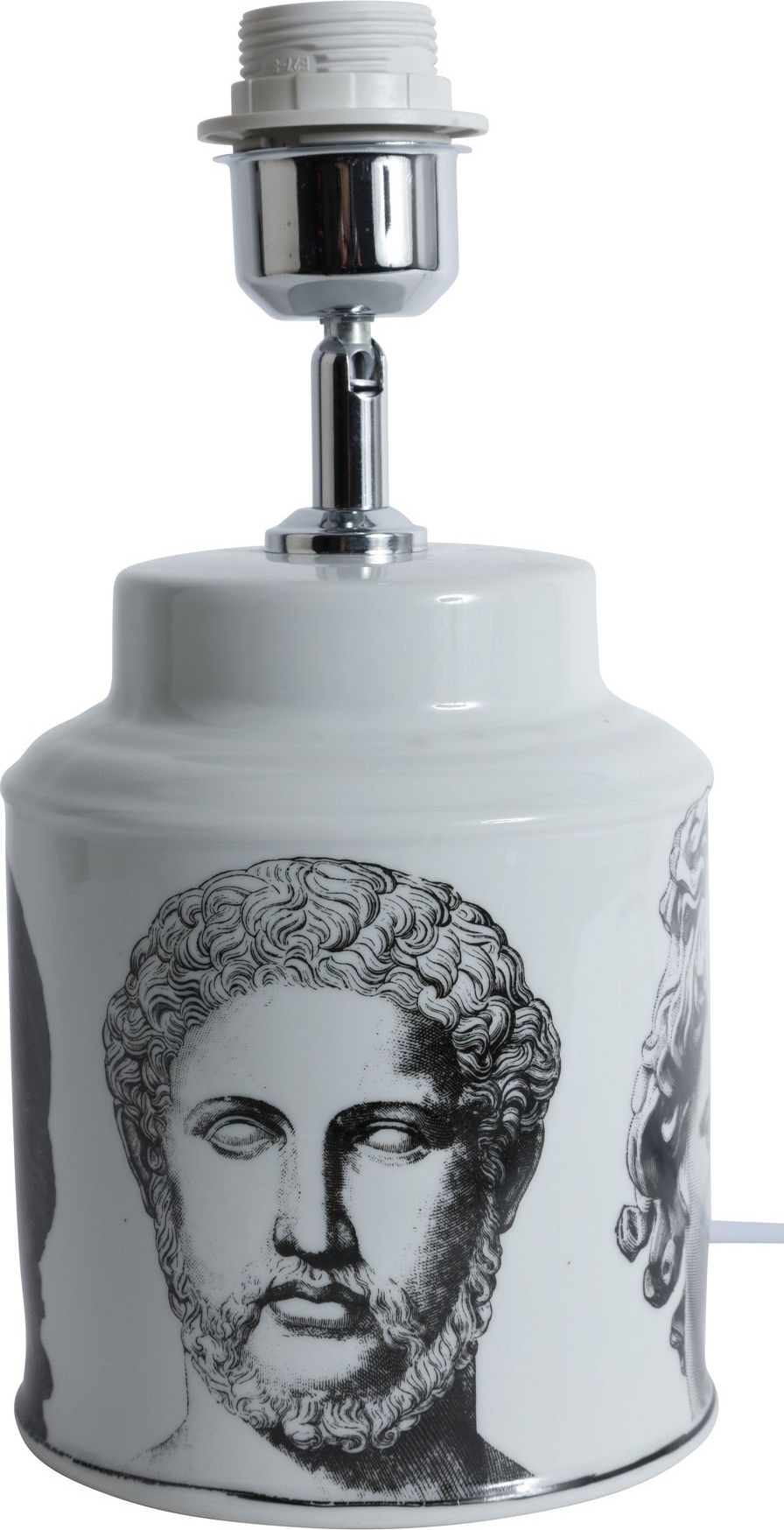 Hercules bordslampa H19 cm - Svart / Vit