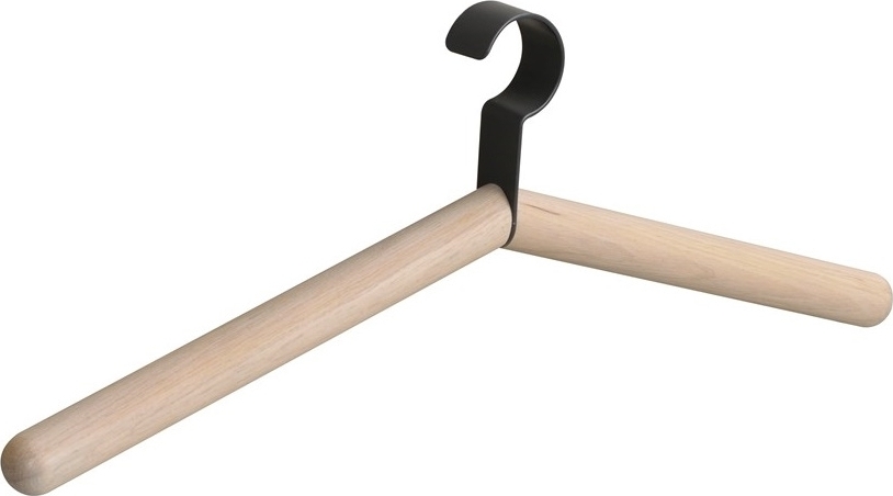 Milford galge - Vitpigmenterad ek/svart metall