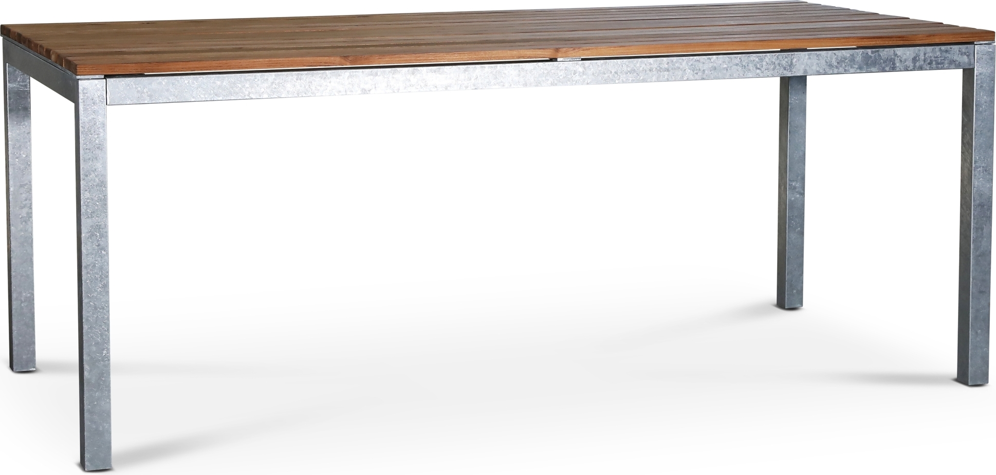 Alva teakbord galvaniserat st�l 190x90 cm
