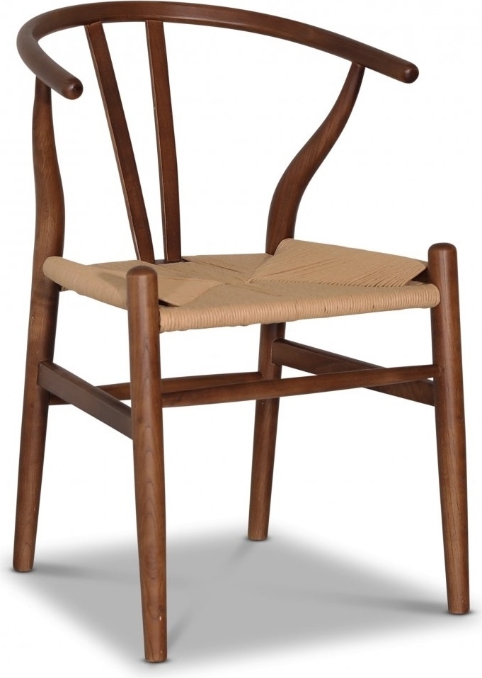 Stol i valnöt med repsits - Brandon + Möbeltassar Stol i valnöt med repsits - Brandon + Möbeltassar