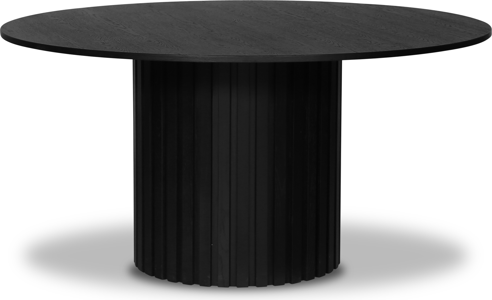 PiPi runt matbord �150 cm - Svartbetsat tr�