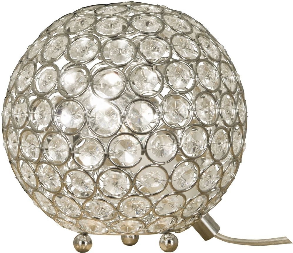 Bling bordslampa - Krom/klar