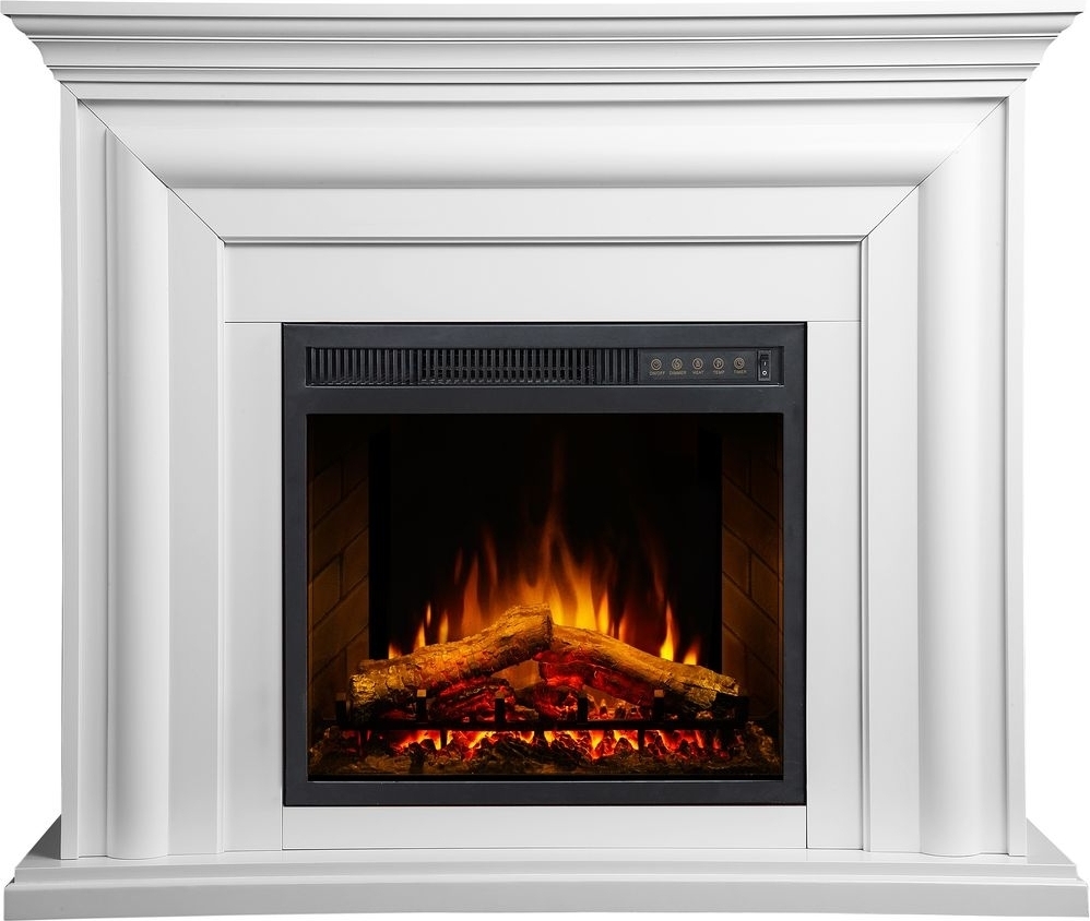 Elektrisk �ppen spis Willburn II dekorationsbrasa - Vit