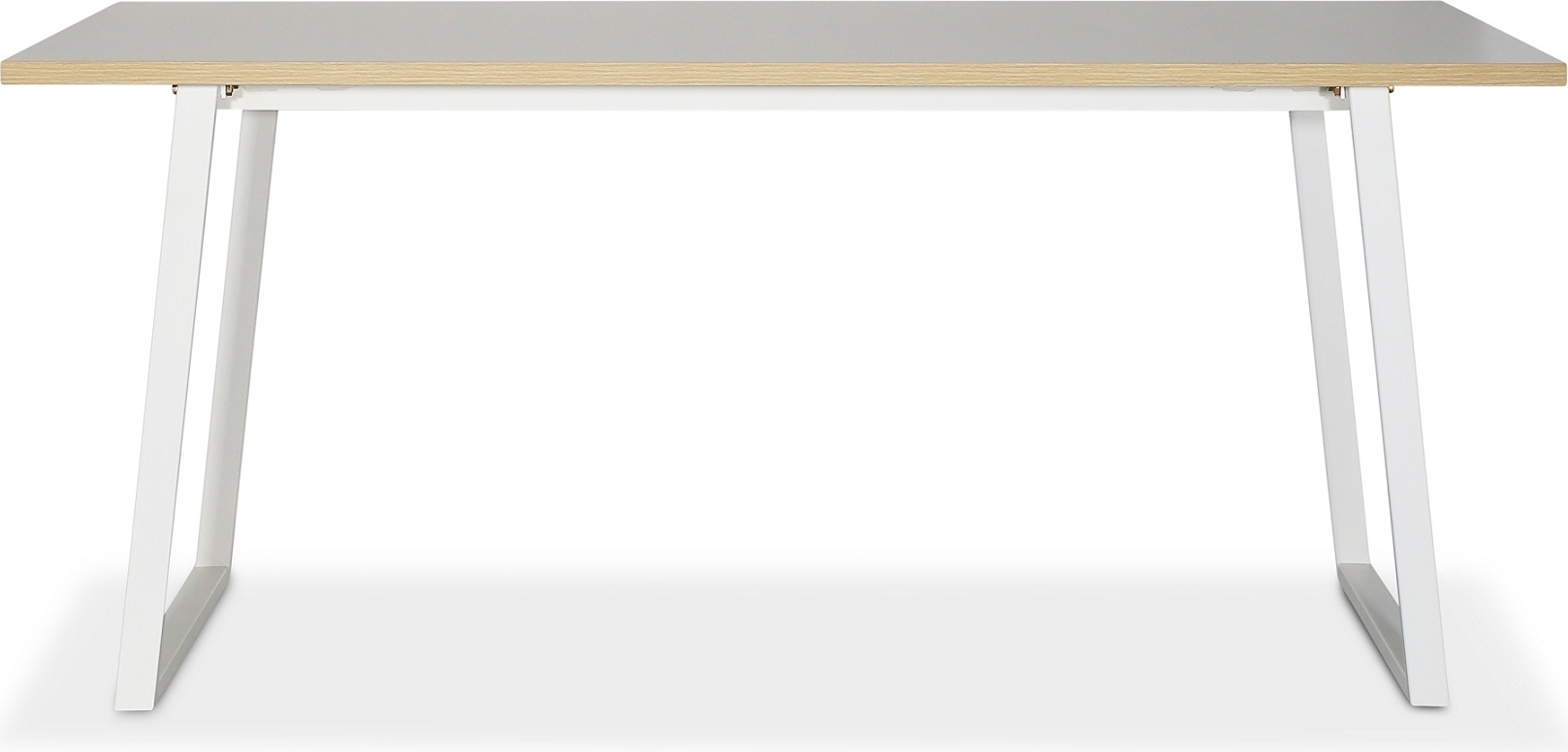 Edge matbord 140x90 - Vit H�gtryckslaminat (HPL) + M�beltassar