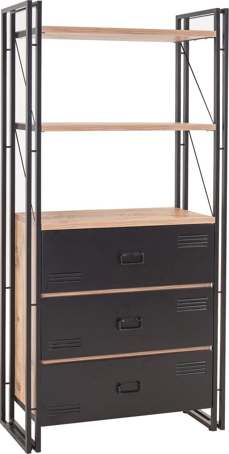 Cosmo Cortex bokhylla - Furu/svart