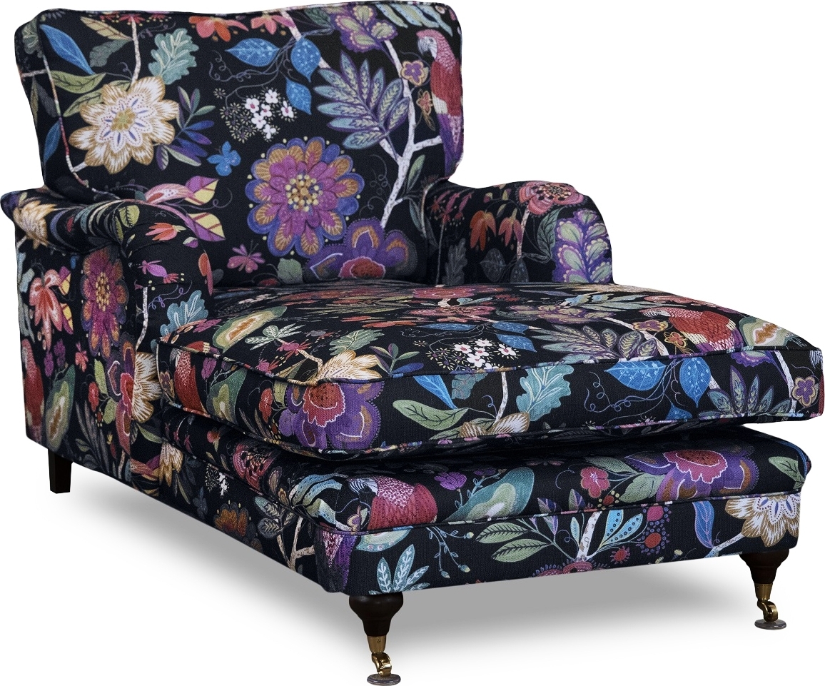 Howard Spirit divanf�t�lj i blommigt tyg - Eden Parrot Black