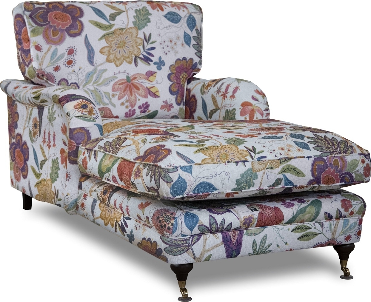 Howard Spirit divanf�t�lj i blommigt tyg - Eden Parrot White/Purple