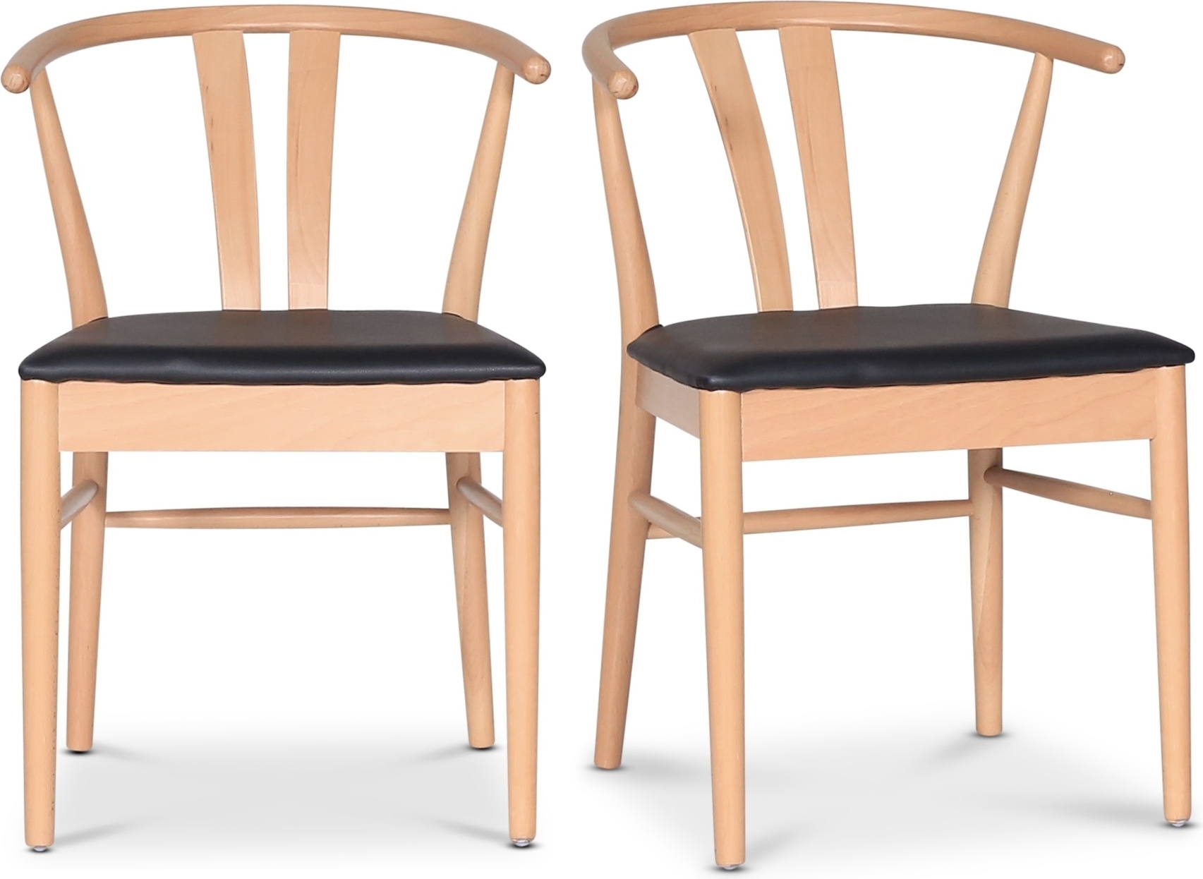 Astrid matstol med svart PU sits + Textilvård för möbler Astrid matstol med svart PU sits + Textilvård för möbler