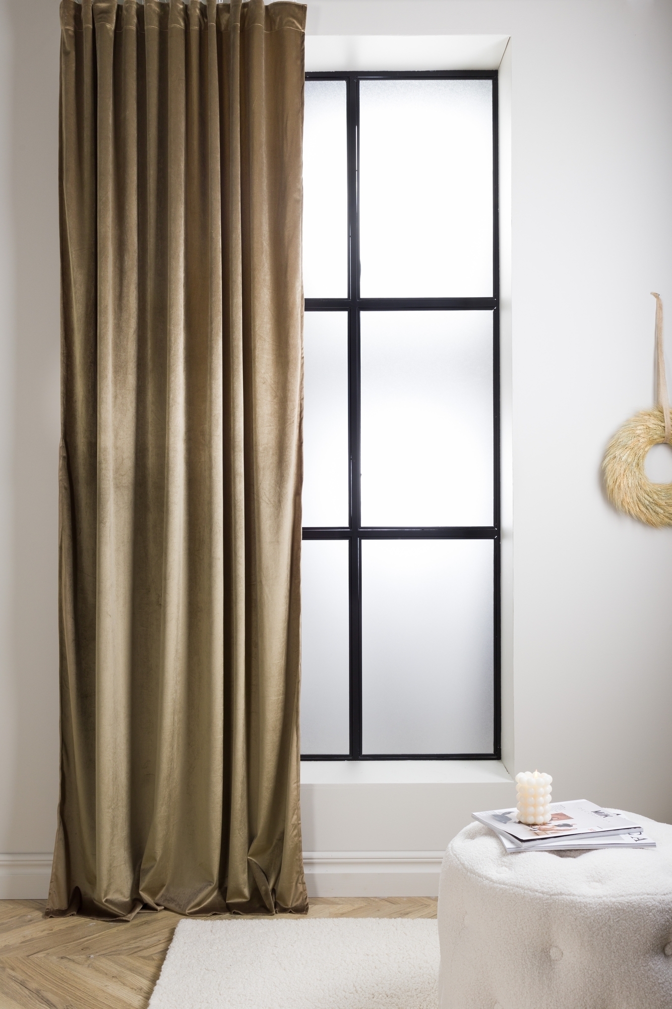 Magdalena gardin 135x250 cm - Brun