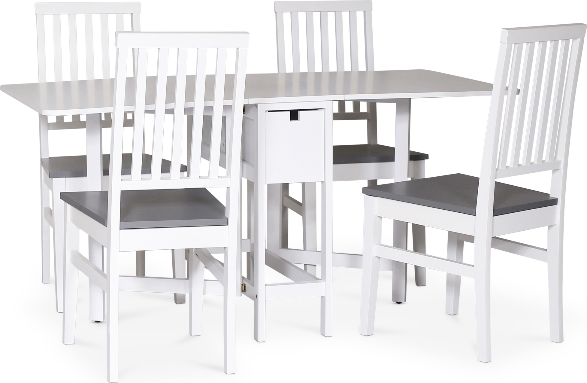 Matgrupp - Klaffbord med 4 stolar stolar Fårö Matgrupp - Klaffbord med 4 stolar stolar Fårö