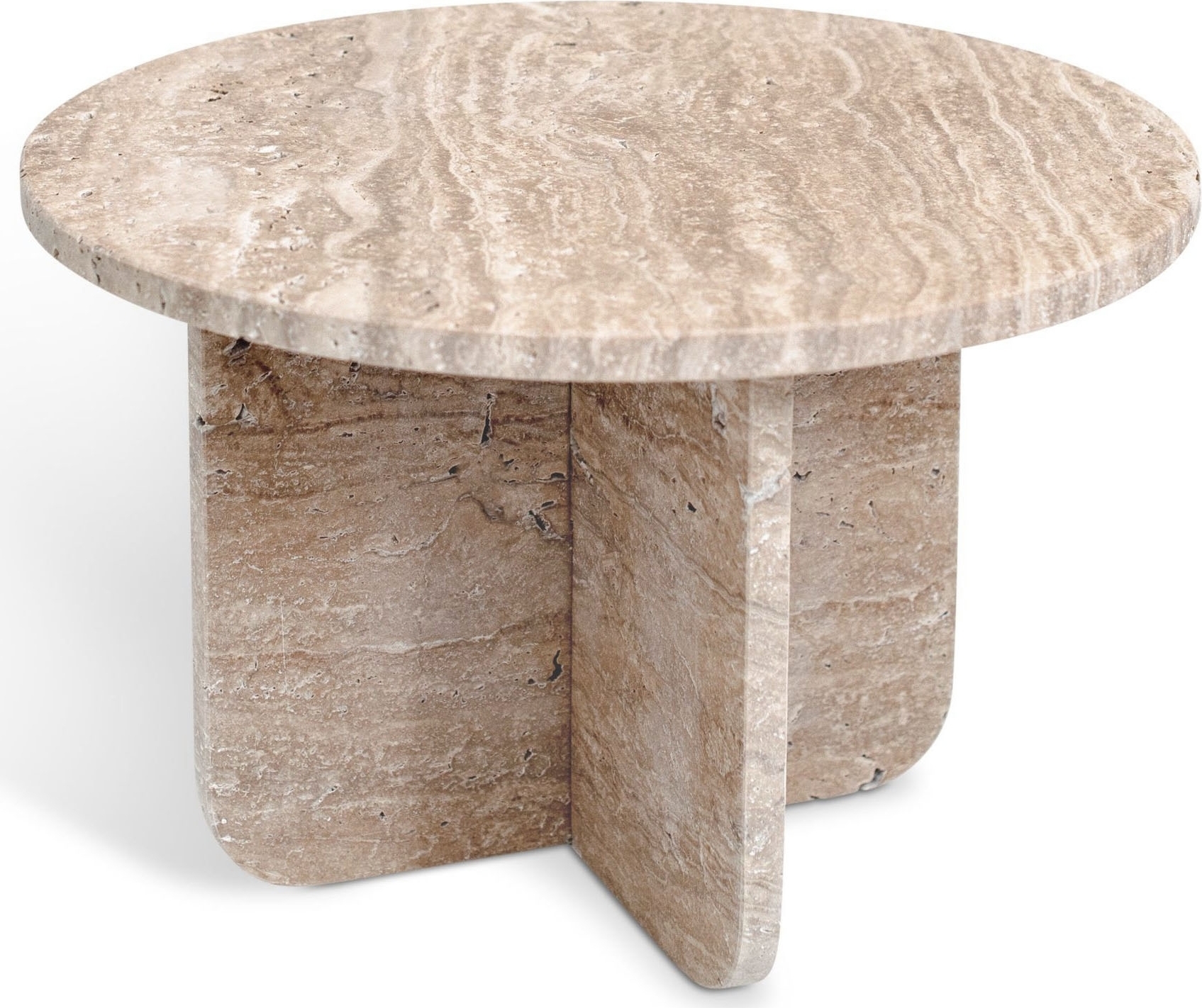 Level lampbord i marmor �50 cm - Travertin