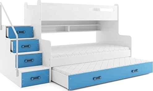 Max våningssäng med extrabädd 120 x 200 cm - Valfri färg Max våningssäng med extrabädd 120 x 200 cm - Valfri färg