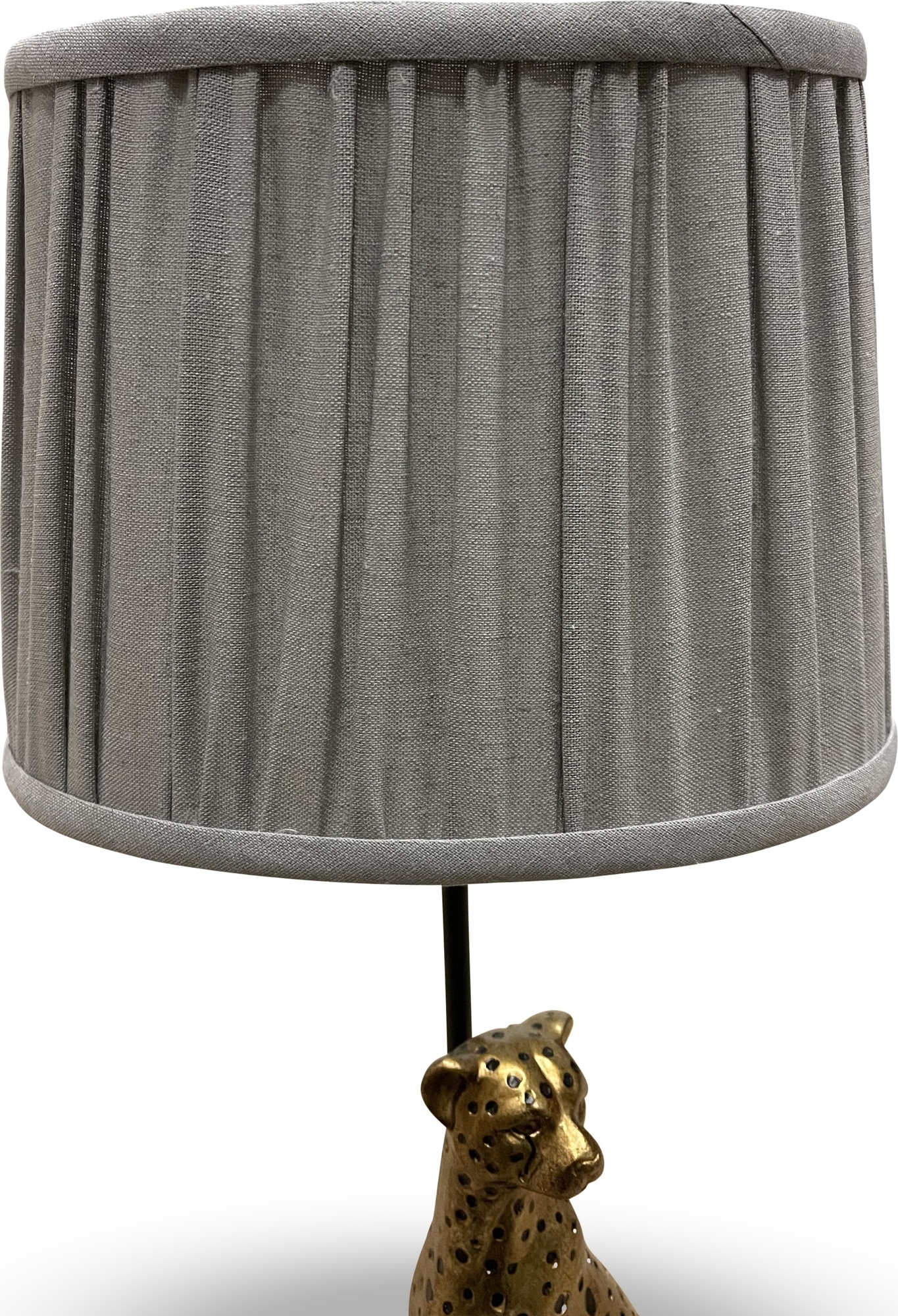 Belina lampsk�rm i grovt linne - Gr�