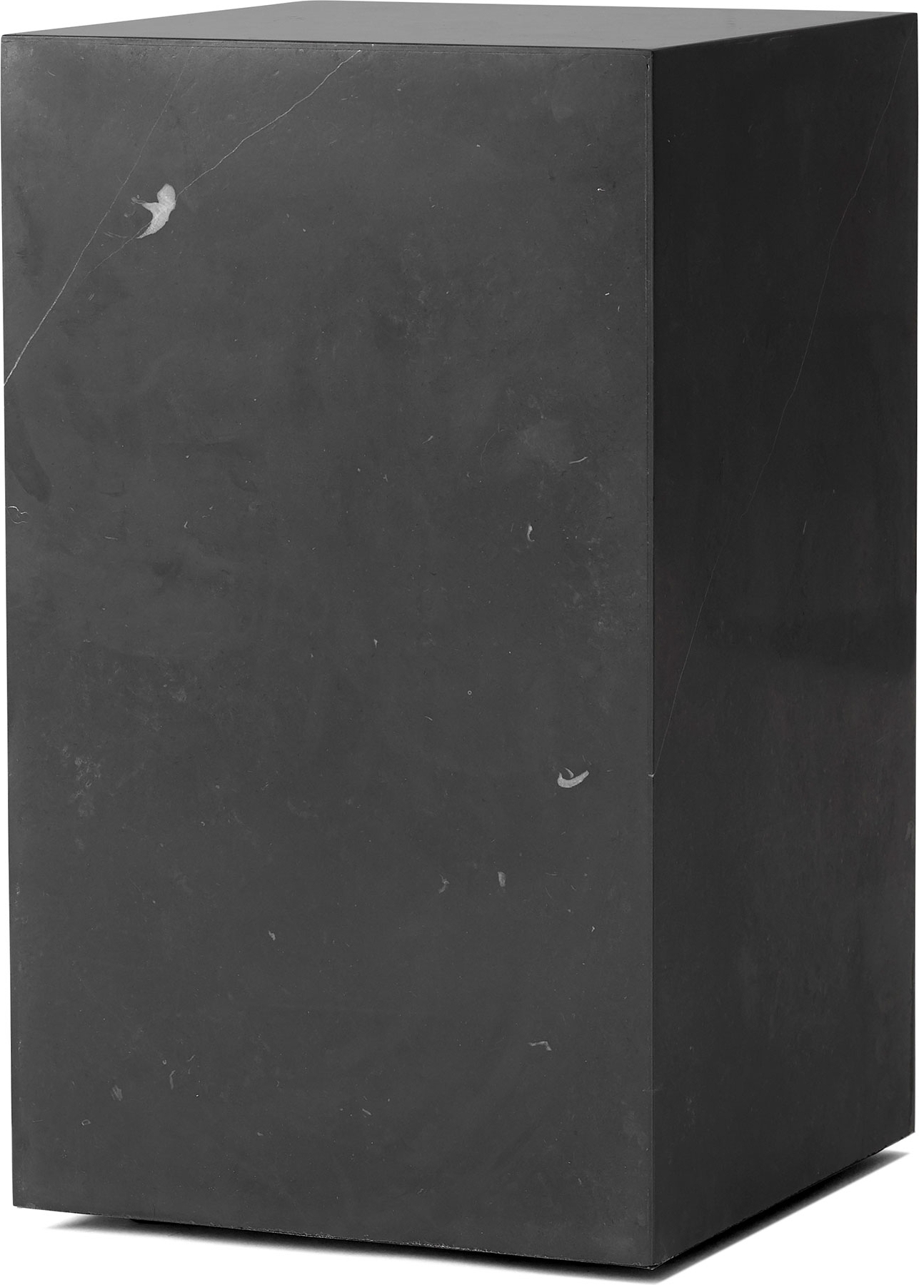 Sidobord 50 cm h�g - Svart marmor(laminat)