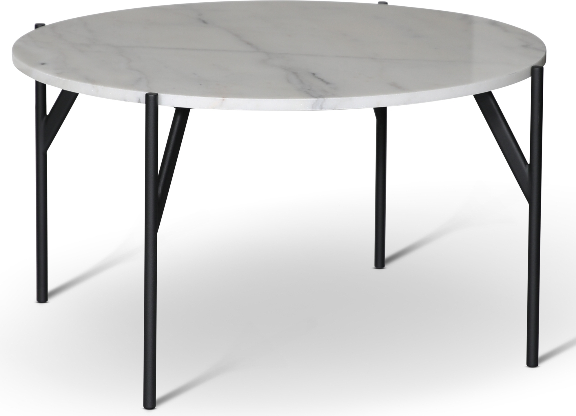 Soffbord ljus stenskiva 85 cm