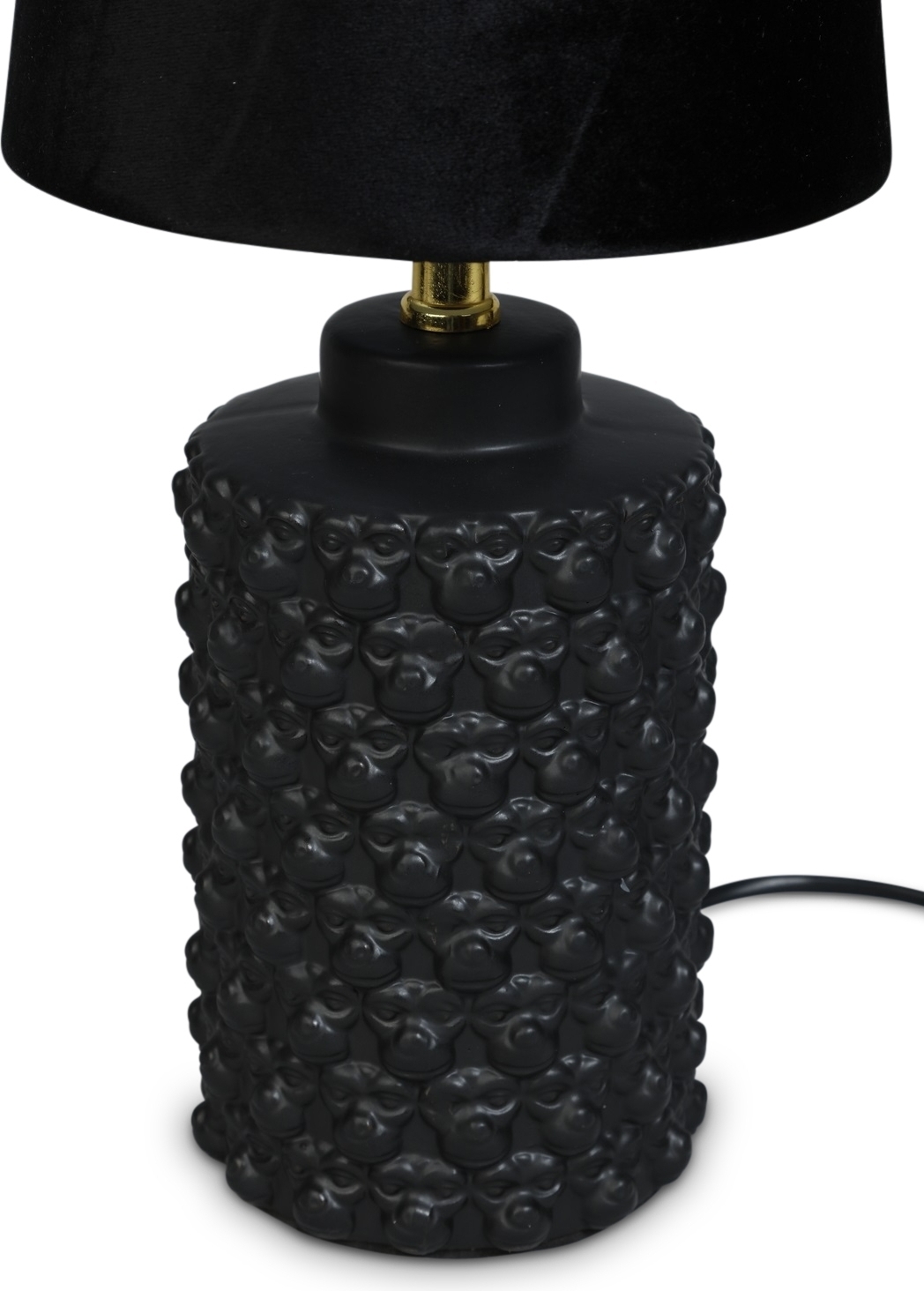 Bordslampa Apor svart - H31 cm