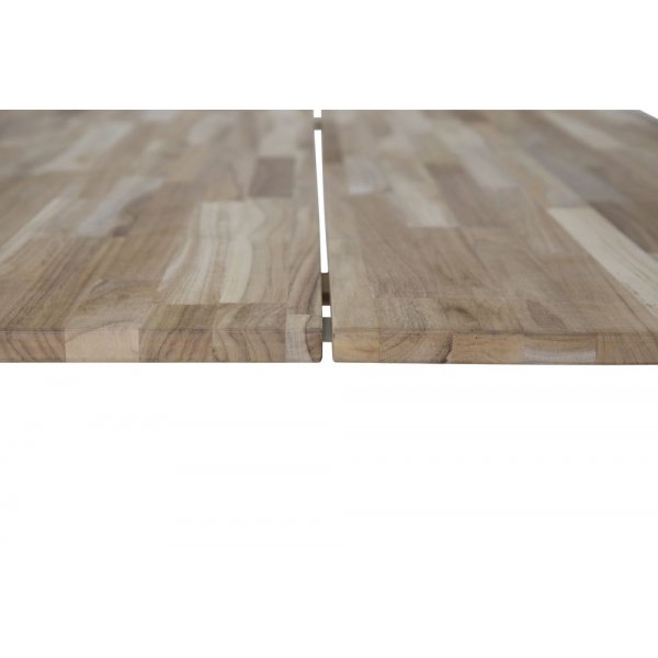 Regald matbord 200 cm - Vit/ljus teak Regald matbord 200 cm - Vit/ljus teak