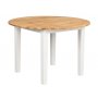 sterlen matbord runt 110cm - Ek/vit