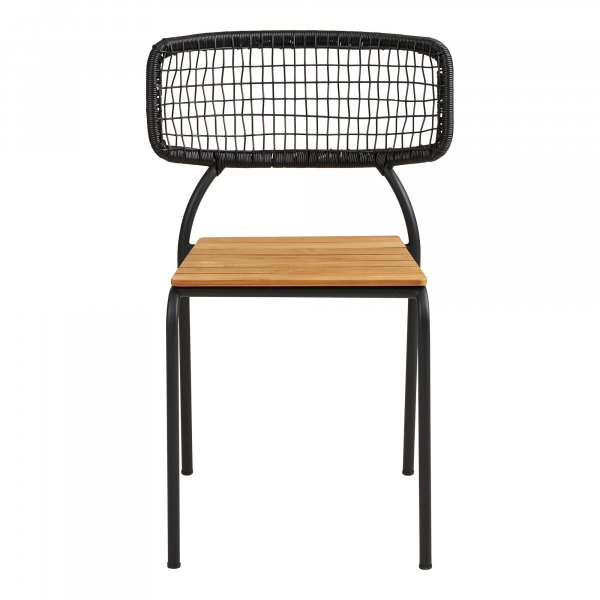 Nashville utematstol - Svart/Natur Nashville utematstol - Svart/Natur