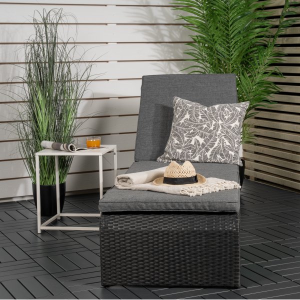 London ligbed - Zwart/grijs London ligbed - Zwart/grijs