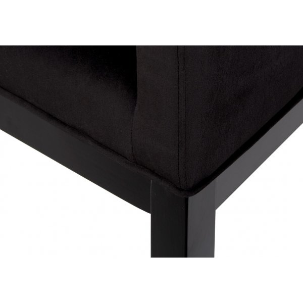 Shetland karmstol - Svart sammet