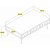 Table basse Lyon 105 x 60 cm - Blanc/dor