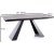 Salvadore matbord 120-180 x 80 cm - Gr/svart