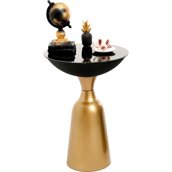 Chalice sidobord 56 cm - Guld/svart