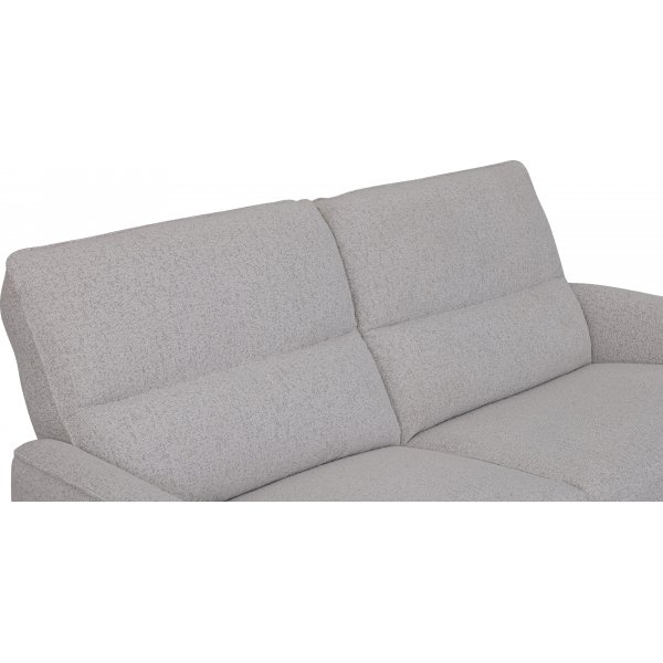 Soffa elektrisk recliner 3-sits - Ljus bouclè Soffa elektrisk recliner 3-sits - Ljus bouclè